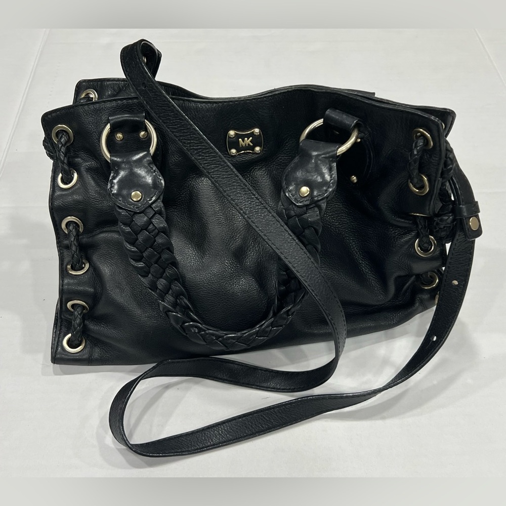 Michael Kors black leather shoulder bag - Picture 8 of 15